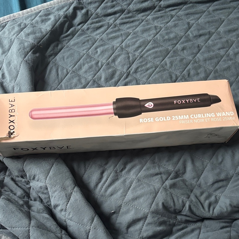 FOXYBae Rose Gold 25mm Curling Wand - Women Hair Tool